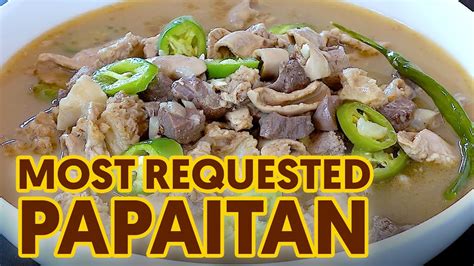 how to cook papaitan beef|THE MOST REQUESTED PAPAITAN USING BEEF .